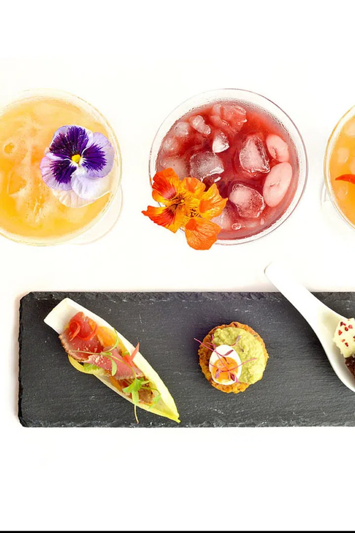 Miele have created a range of canapés and cocktails promising to give showgoers their full five-a-day in just three mouthfuls. Made using Miele steam ovens, and available before the Antipodium catwalk show, treats include Asian-style beef carpaccio, avocado chocolate mouse, and a raspberry and grapefruit gin cocktail. By Zoe Dickens.