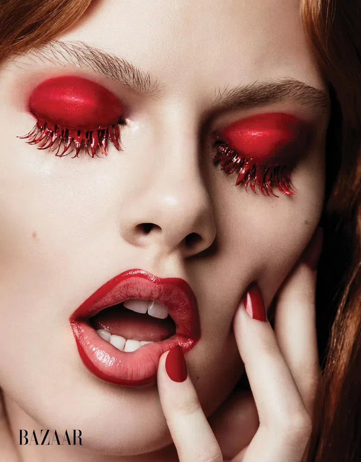 <b>Chanel</b> Les Beiges Healthy Glow Foundation,£36, chanel.com; <b>Chanel</b> Rouge Allure Intense Long-Wear Lip Colour in Pirate, £26, chanel.com; <b>Chanel</b> Le Vernis Long-Wear Nail Colour in Pirate, £18, chanel.com