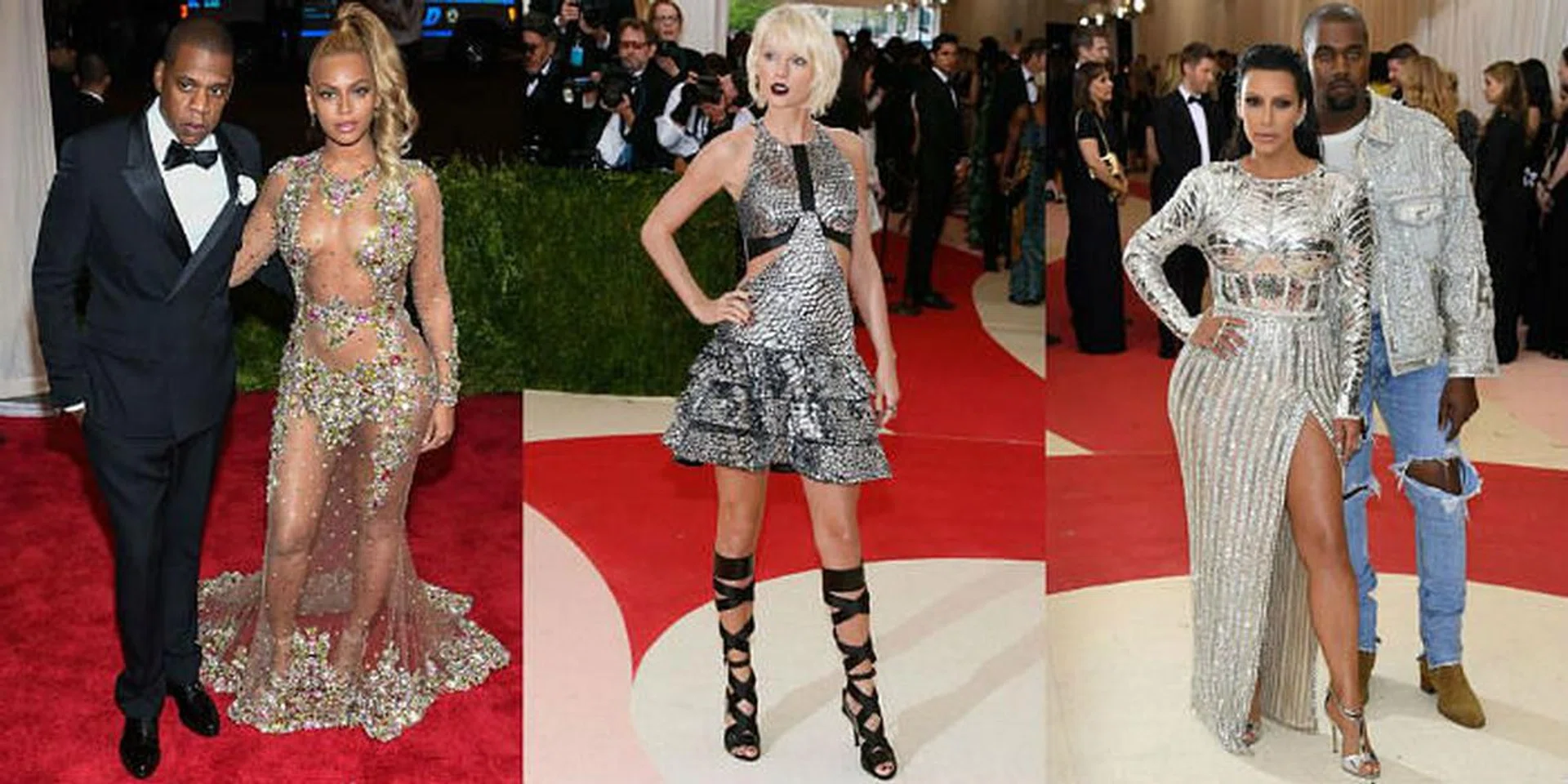 Beyonce, Jay Z, Taylor Swift, Kim Kardashian, Kanye West