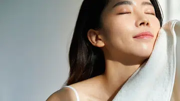 Asian woman with beautiful skin