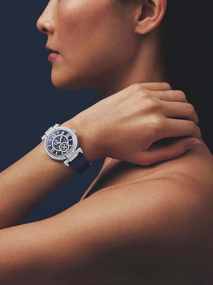 Chopard’s 36mm IMPERIALE Moonphase watch is decorated with five major constellations on its dial. (Photo: Chopard)