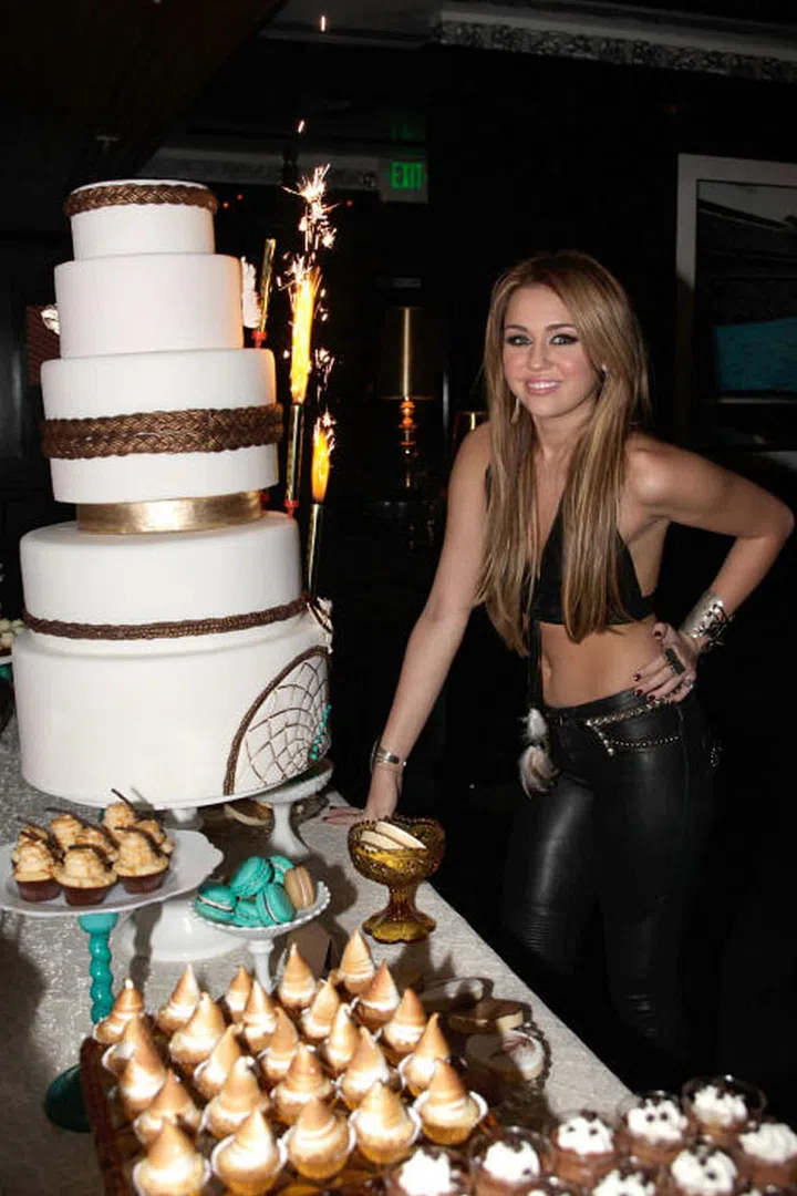 At her 18th birthday party. Photo: Getty