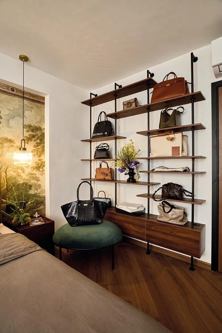 bag shelf | aaron kok | a fashionable life | singapore homes
