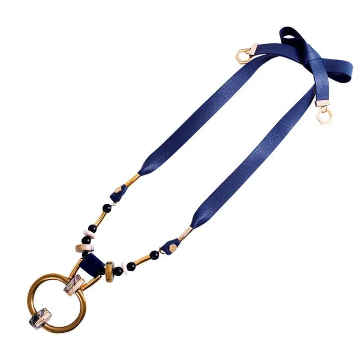 If you like an artistic take to your jewellery, Salut de Miel is the brand for you. Materials like burnished gold-plated brass are juxtaposed with fabrics and semi-precious gems, while a mixture of shapes and sizes give traditional metallic hardware a fun, unconventional update.