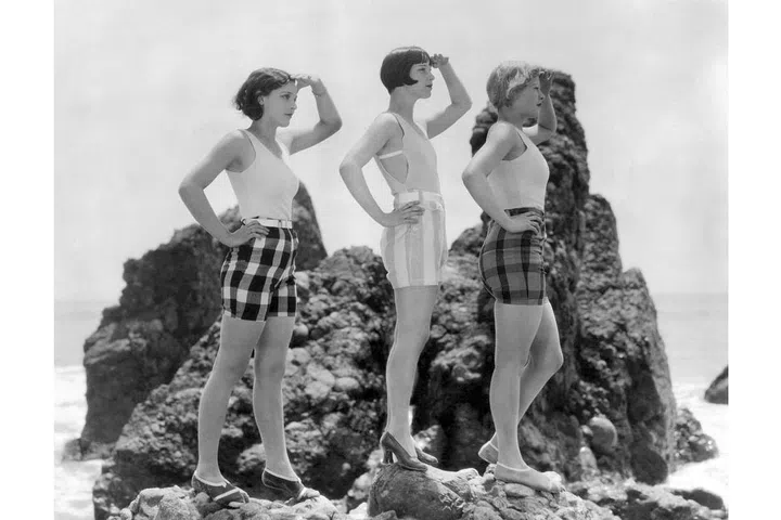 When in doubt, high-waisted shorts and a tank top or one-piece are always a go-to choice for summer.