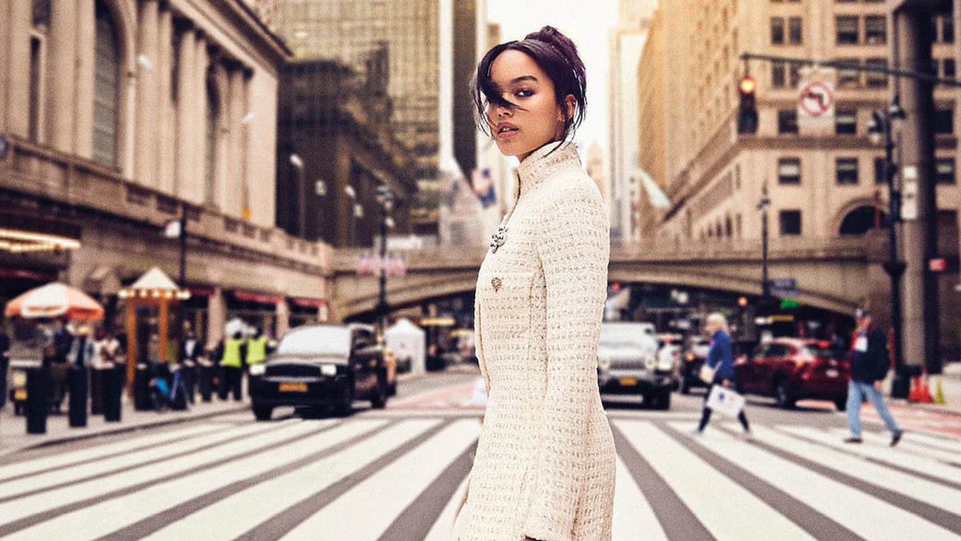 Coat; pedal pushers; brooch; minaudière, all from Chanel. (Photo: Andrew Arthur)