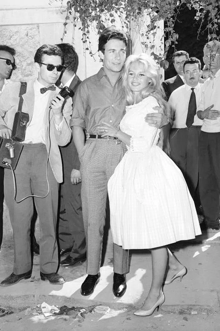 Brigitte Bardot in Jacques Esterel, 1959.