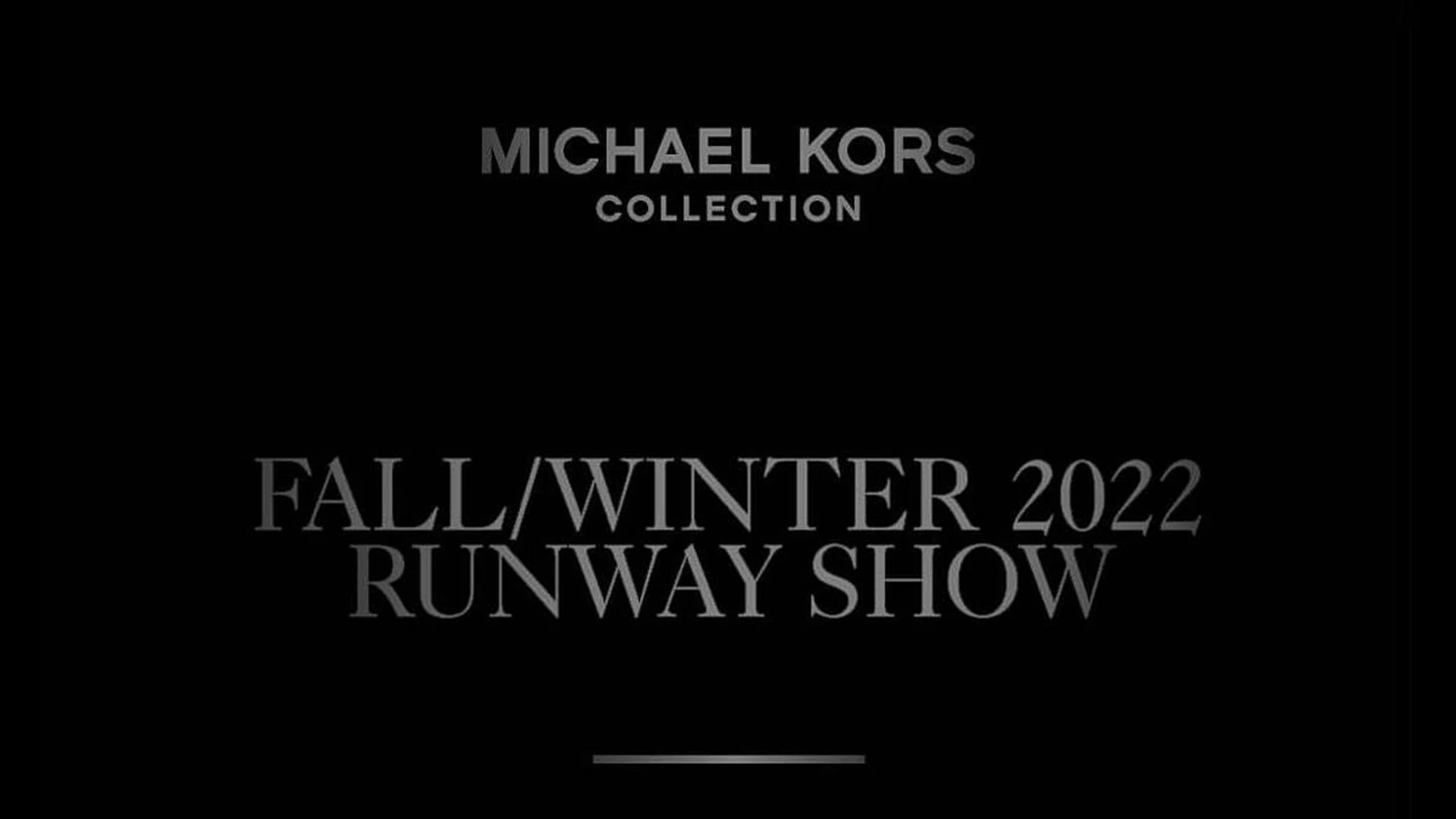 Michael Kors Fall Winter 2022 Livestream