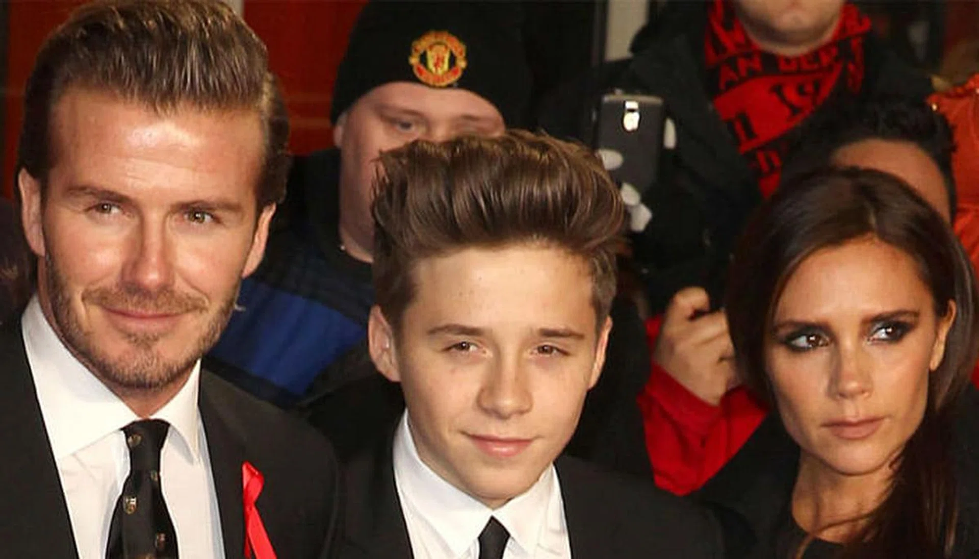 david beckham, brokklyn beckham, victoria beckham