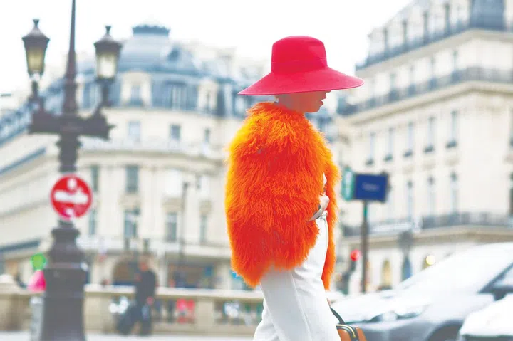 Orange is the new black on the streets of Paris 