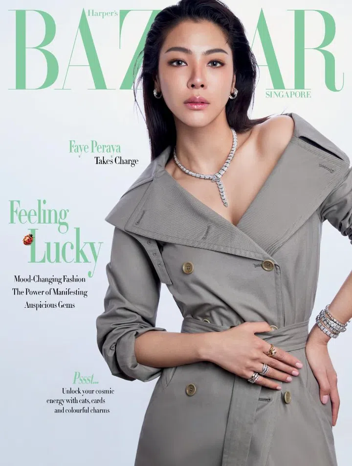 Faye Peraya Harper's Bazaar Singapour Février 2026 Couverture