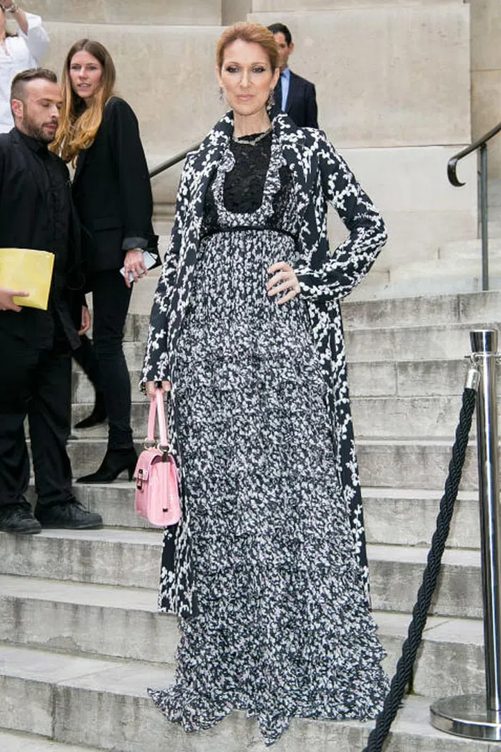 At the Giambattista Valli Haute Couture Fall 2016 show in Paris, France wearing the designer.
Photo: Getty