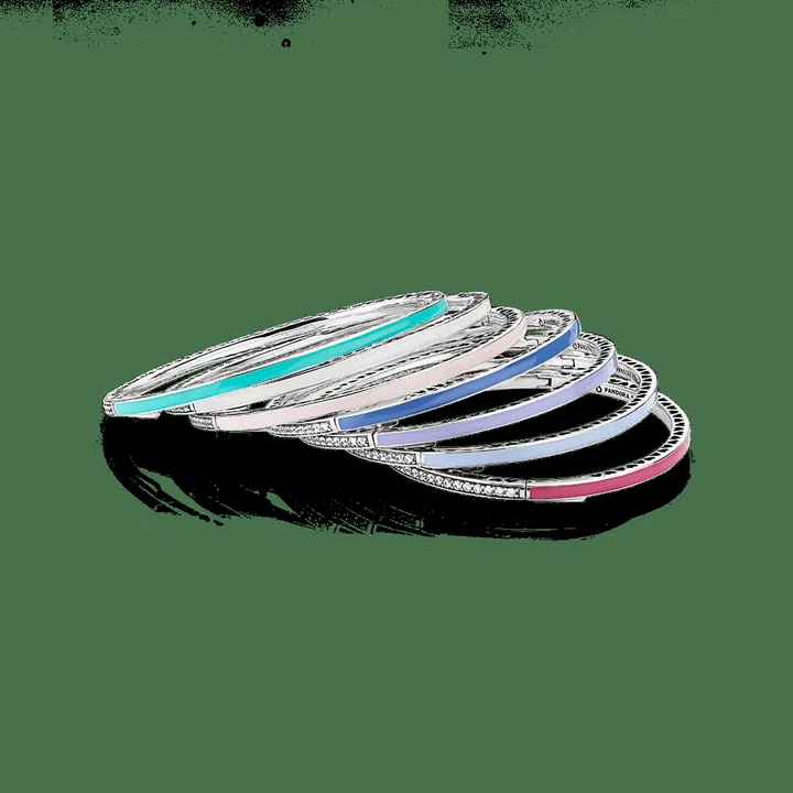 Hearts of PANDORA bangles, $149 each