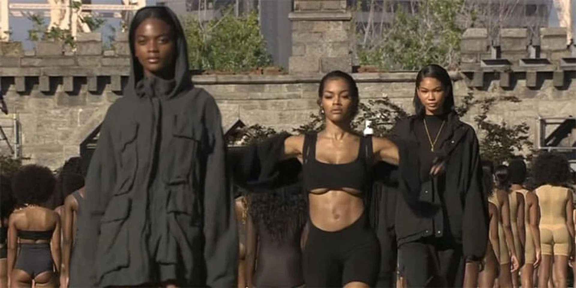 Teyana Taylor And Chanel Iman Close The Yeezy Season 4 Show
