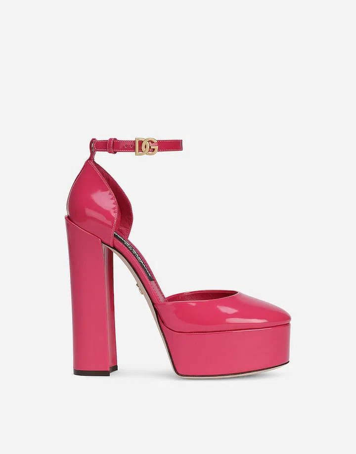 Polished Calfskin Platforms, $1,450, Dolce&Gabbana