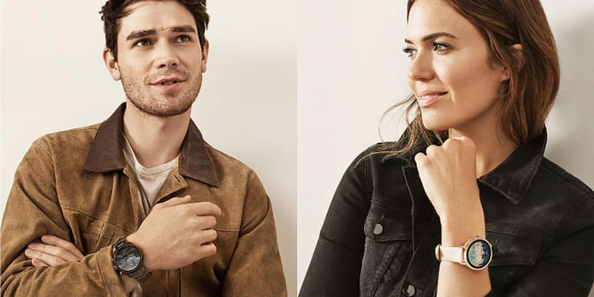 Fossil ambassadors, Mandy Moore and KJ Apa