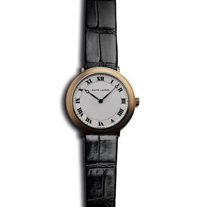 Slim Classique 38mm rose gold watch, $19057.62, Ralph Lauren 
