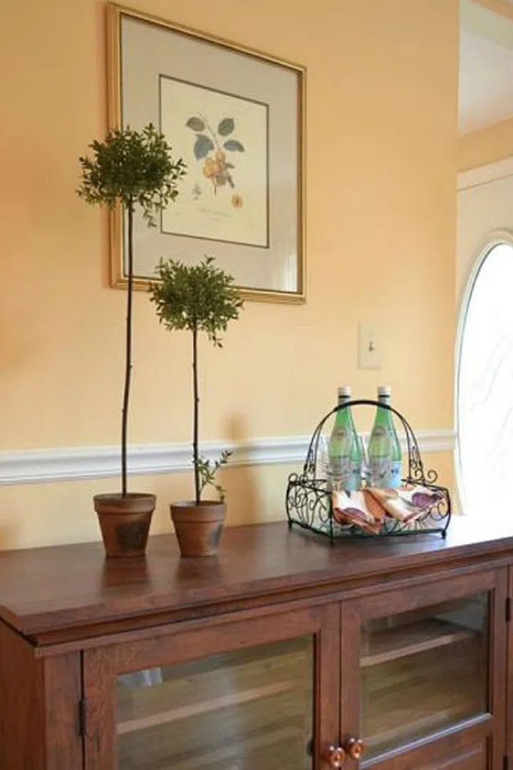"When I need a yellow that isn't too sunny, I choose this one," says Jill Hosking-Cartland of Hosking Interiors. "This creamy shade is warm, inviting and very flexible when it comes to coordinating with colours with adjoining rooms."