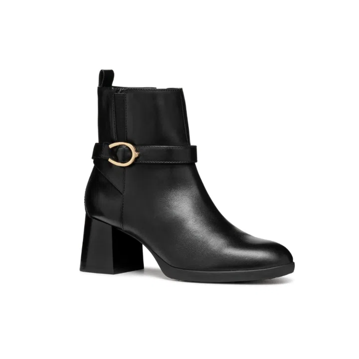 Walk Pleasure 55 woman medium heel ankle boots in black