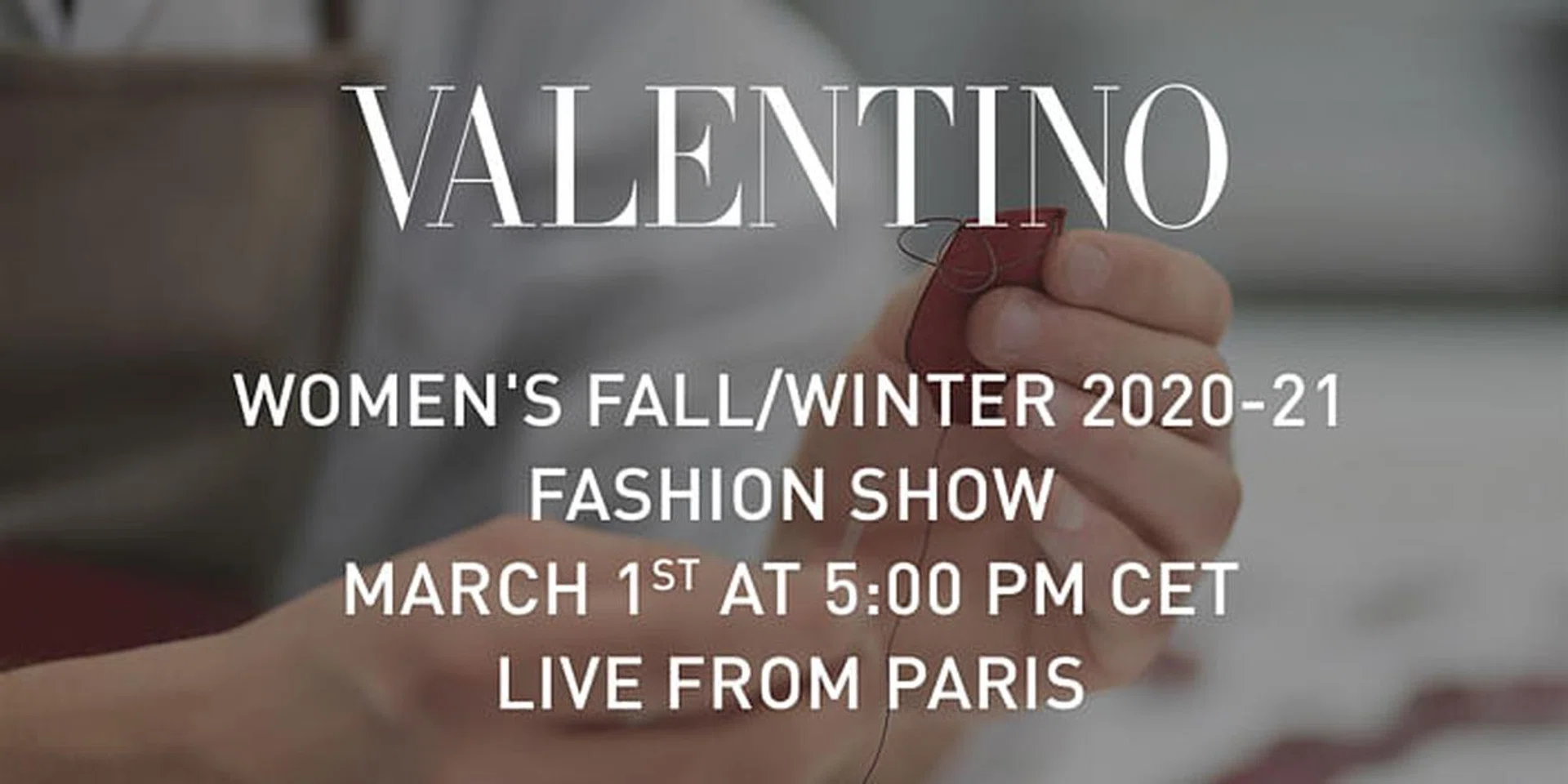 Valentino FW20 livestream