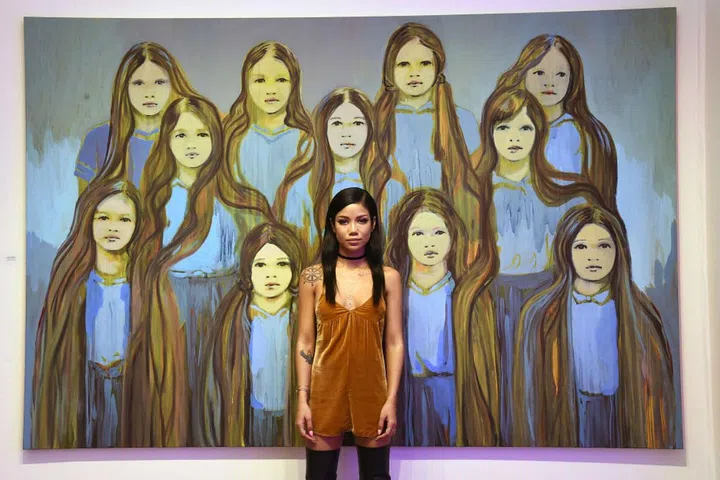 "Fitting in with "The Blue Sentinels" by Claire Tabouret."