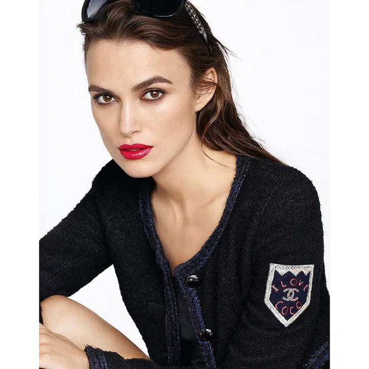<b>Chanel Rouge Coco Lipstick</b>
Model: Keira Knightley