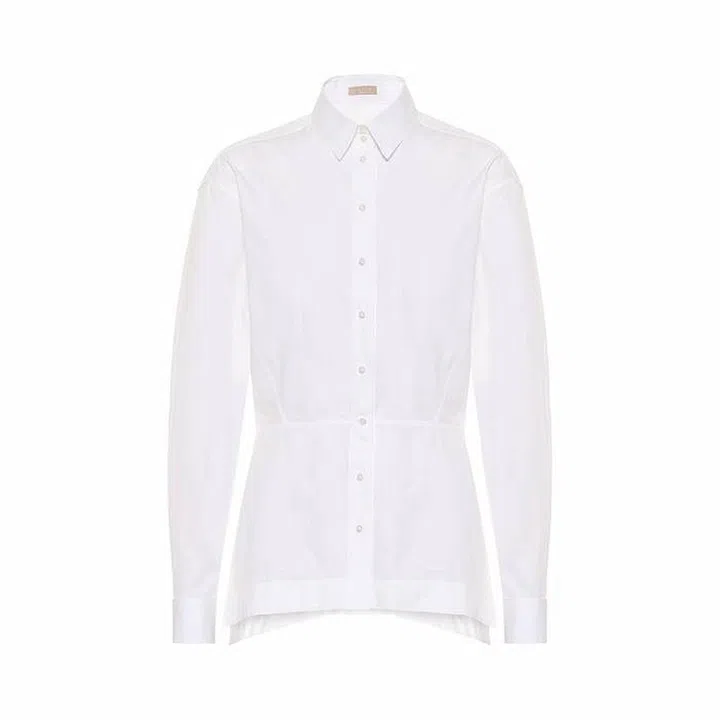 Cotton shirt, $1,105, ALAÏA at MyTheresa. (Photo: MyTheresa)