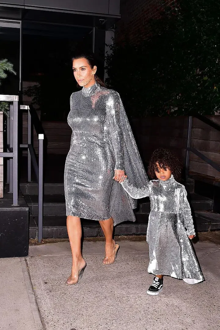 Social media starlet Kim Kardashian never passes up a chance to match with her children, and has been twinning with her first child, North West, since she was an infant. She even recently launched a kid’s line, Kid’s Supply so that they could dress in similar fashion. Here, the mother-daughter duo are twinning in this blinding Vetements moment (custom, of course).

Photo: Getty
