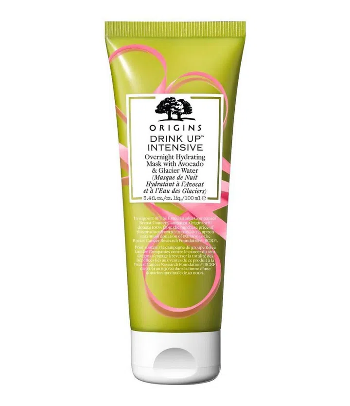 Drink Up™ Intensive Overnight Hydrating Mask with Avocado & Glacier Water, $44, Origins