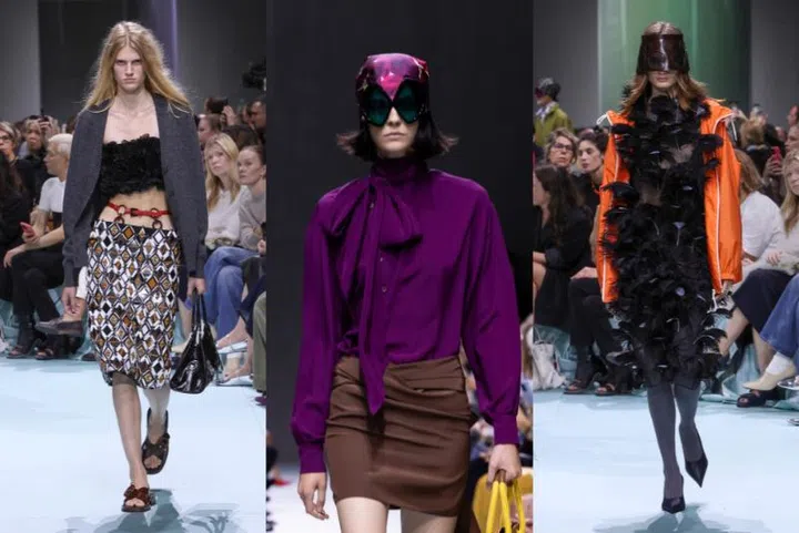 Spring summer 2025 runway quiet luxury maximalism Prada Valentino Simone Rocha Marc Jacobs
