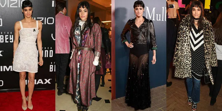 Claim to fame: Recognisable for her dance-centric Nike campaigns, this Algerian dancer, actress and musician has major moves and a face for magazines.
Style profile: A little bit sexy and very cool with black and white to spare.