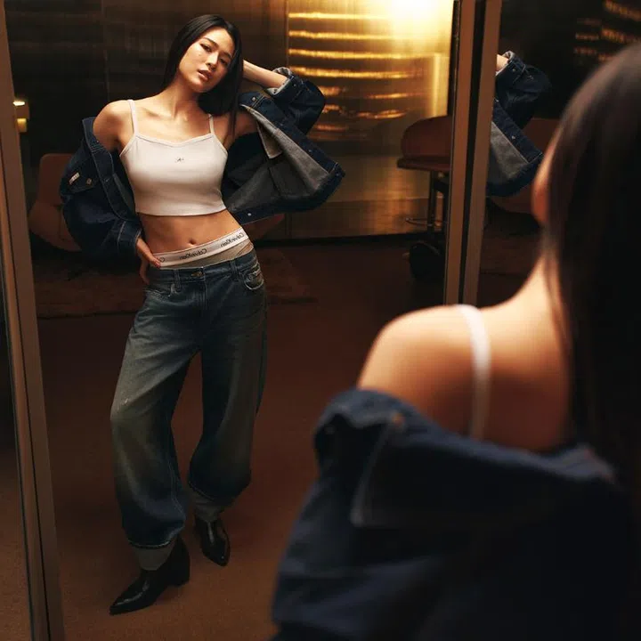 celebrity campaigns, lingling kwong calvin klein