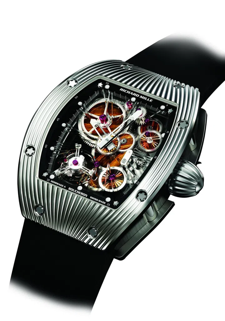SB0914_Watch Special_Richard Mille_RM 018 white gold tiger eye front view2