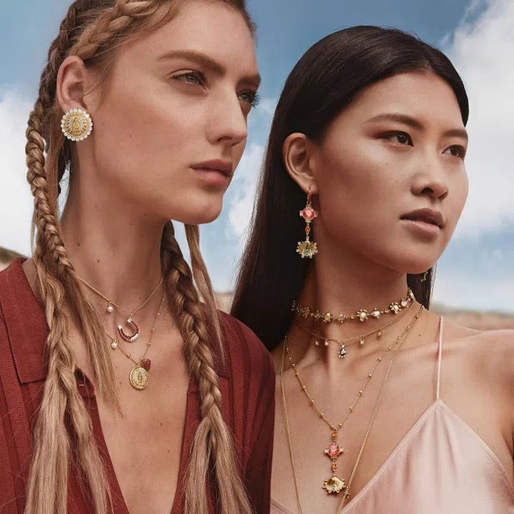 Swarovski's Spring 2019 campaign, featuring the Lucky Goddess range