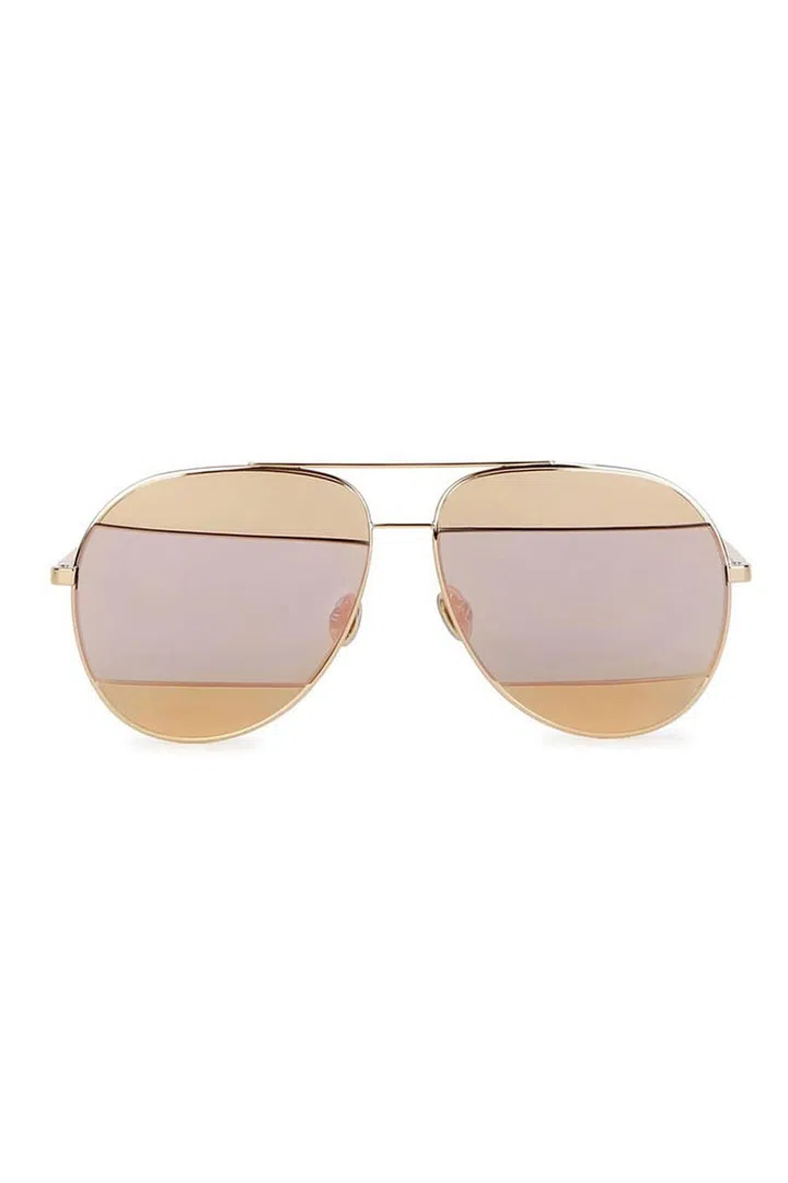 Two-tone aviator sunglasses, £379, Dior at Harvey Nichols