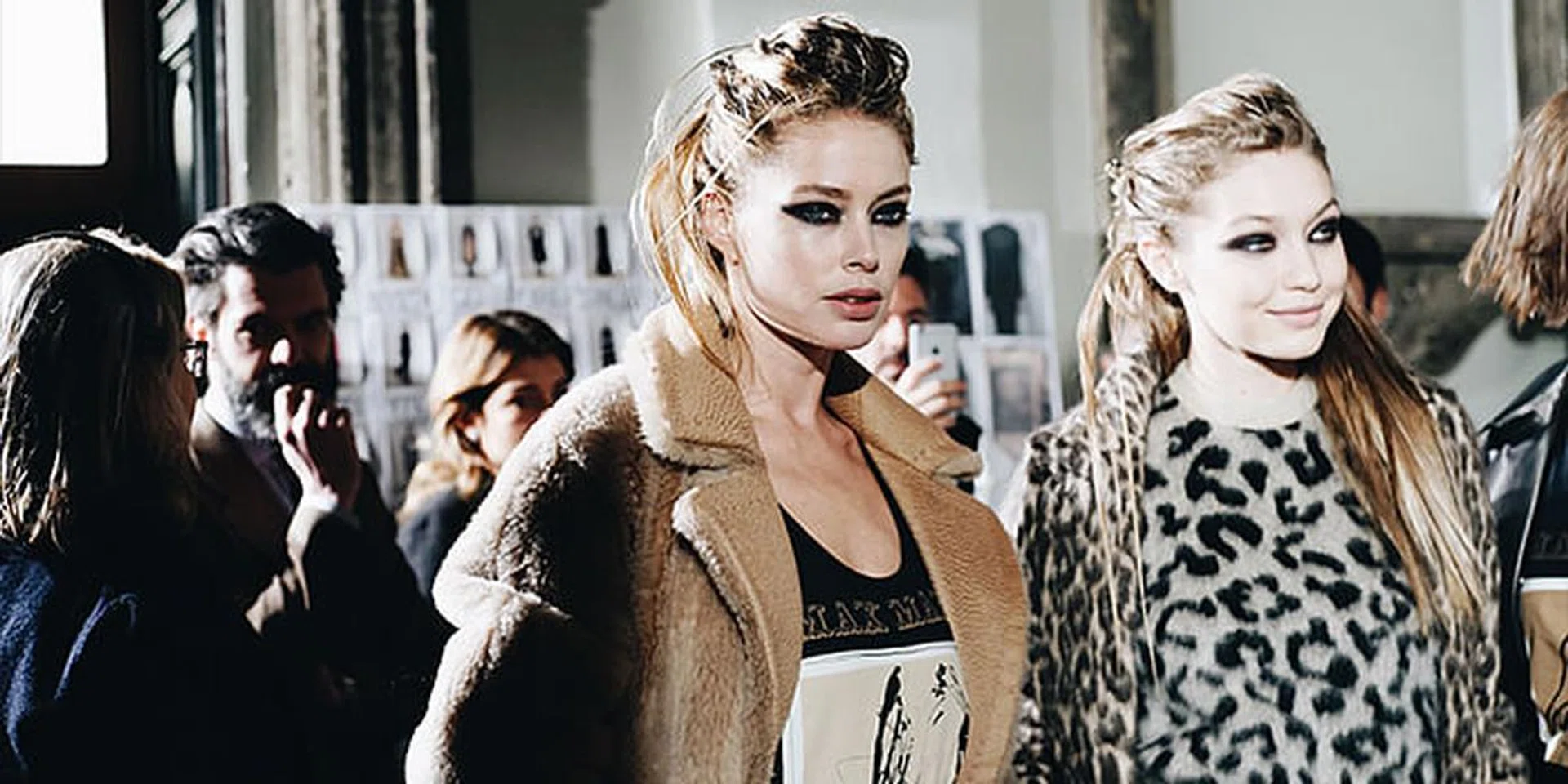 Backstage at Max Mara FW18