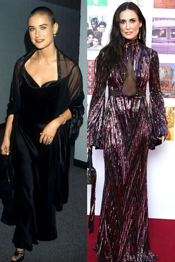 Honestly having no issues with either look. Bring back the buzz, Demi! Photo: Getty
