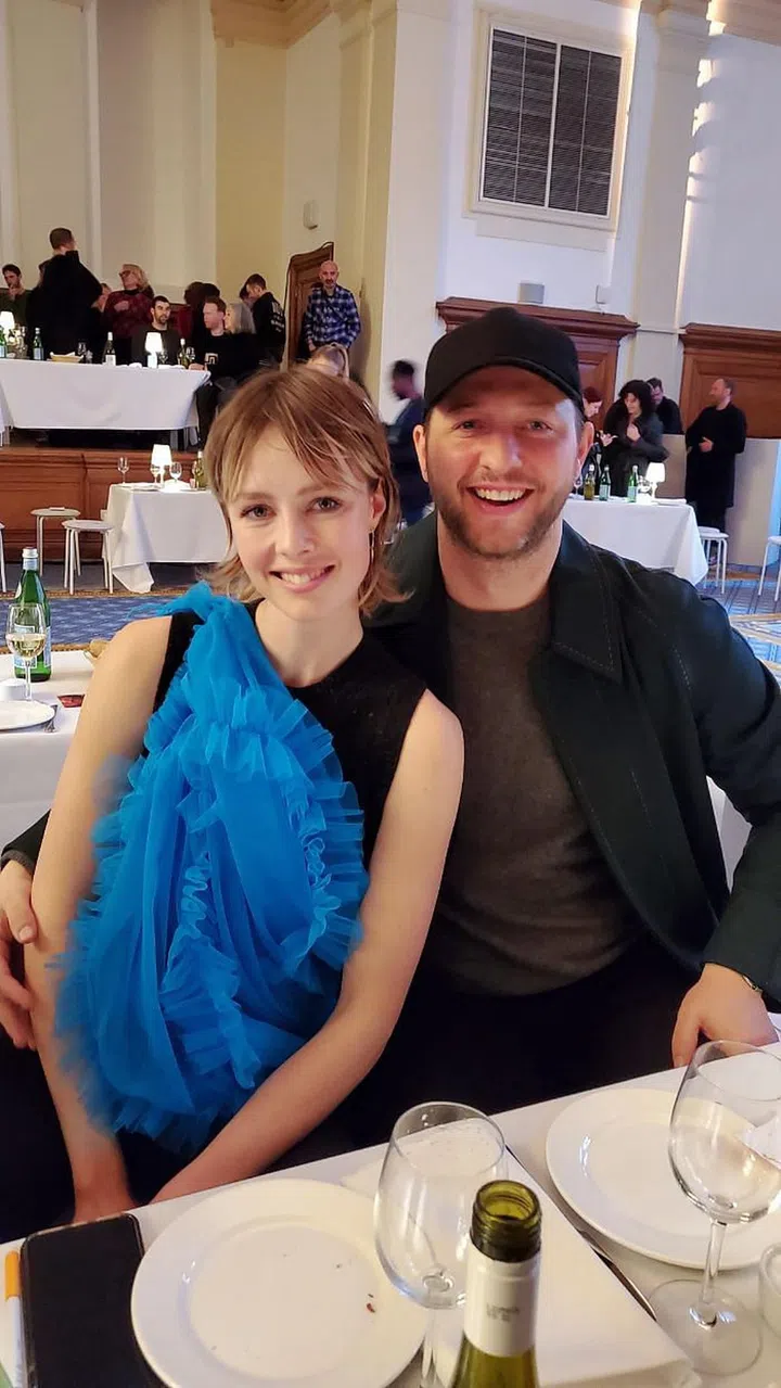 Edie Campbell and Derek Blasberg were also in the crowd at Molly Goddard.