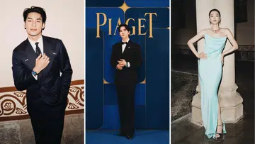 Apo Nattawin, Lee Jun-ho and Jun Ji-hyun at Piaget’s Shapes of Extraleganza High Jewellery event in Barcelona