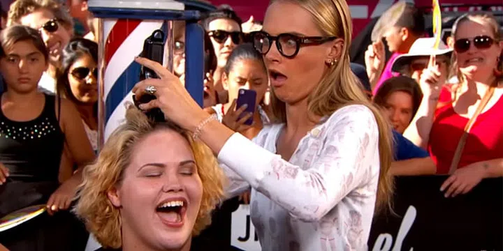 Cara Delevingne Shaves A Fan's Head On Live Television