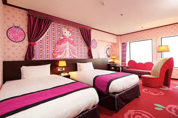 The Princess Kitty room at Keio Plaza Hotel Tokyo.
