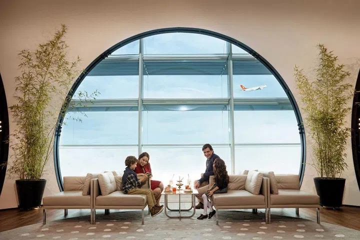 Travellers will want to explore every inch of this lounge spread over multiple levels. It's stocked with Turkish delicacies like platters overflowing with sweets like baklava and lokma (honey-filled doughnuts). Also find stacks of simits (Turkish bagels), a fully-stocked olive bar, and chefs making flatbreads to order. Help yourself to the wide range of wine and spirits, including rakia, Turkey's anise-flavored national drink.