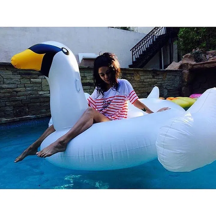 When you don't swim but be in a pool. Photo: Instagram