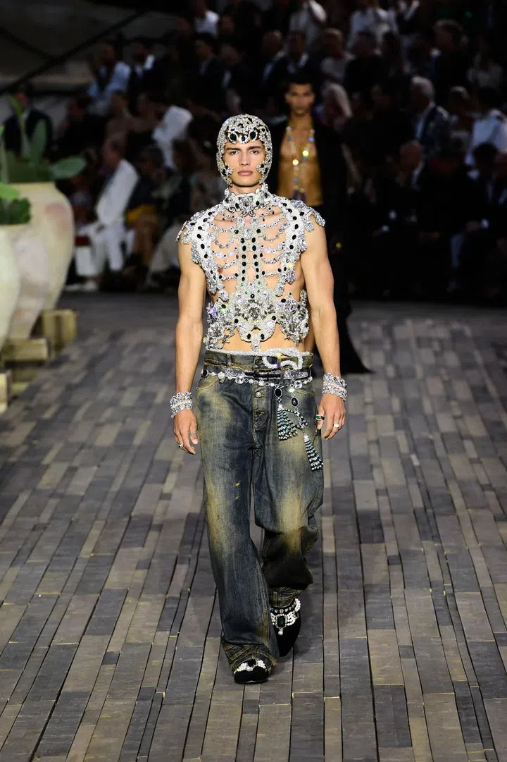 Dolce &amp; Gabbana Alta Moda show at the Piazza Duomo, Siracusa, Sicily, July 9, 2022