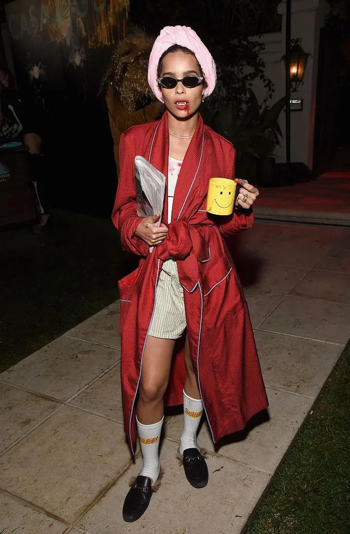 As a vampire in the morning.