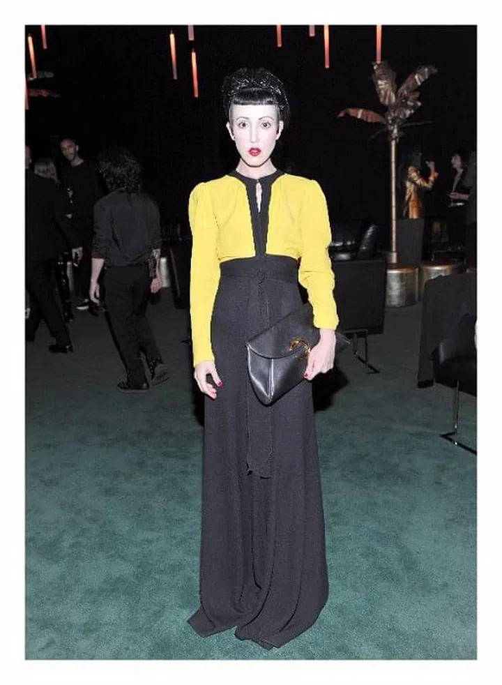 The brand consultant in a surprisingly pared down look 
