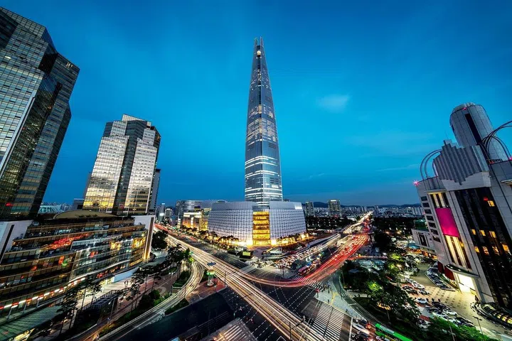 Seoul might already have a reputation for being super cool and fashionable but Cater emphasises its "buzzing nightlife, delicious cuisine, quirky themed cafes and beautiful Buddhist temples" as ultimate drawing points.

The newly opened Lotte World Tower (centre of the picture) is also now the country's tallest building. The fact it's surrounded by huge mountain peaks gives it a skyline to rival both Hong Kong and Singapore.