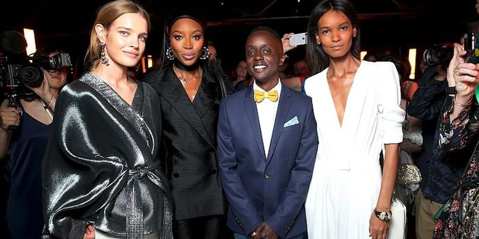 Natalia Vodianova, Naomi Campbell, Evans Mbugua and Liya Kebede