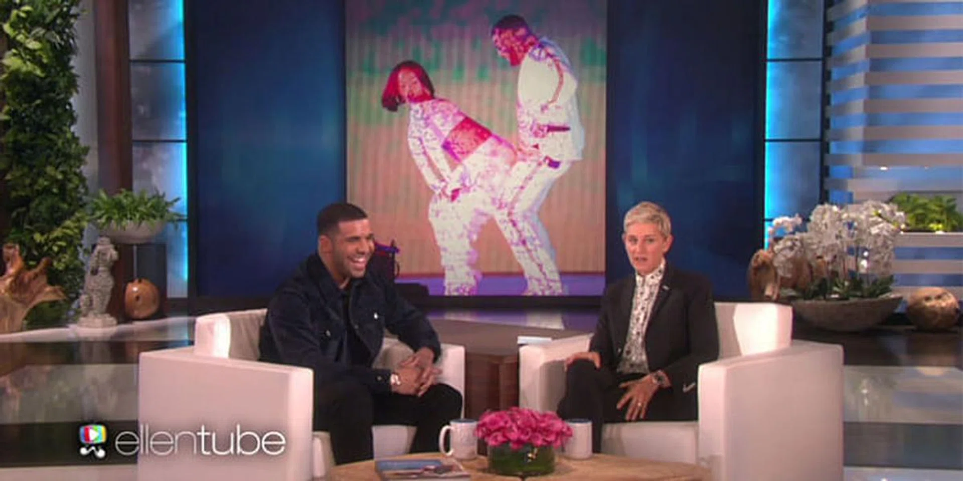 Watch Ellen Degeneres Drill Drake About His Relationship With Rihanna