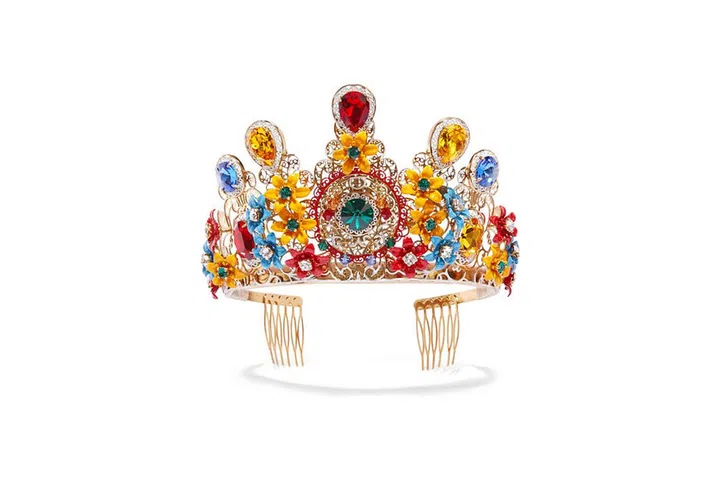 Headpiece, USD3,150, Dolce & Gabbana, net-a-porter.com